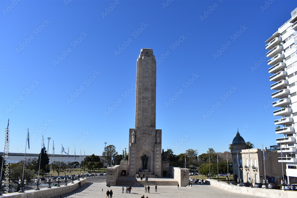Plano general del monumento a la bandera en Rosario Argentina