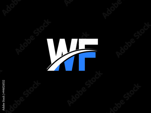 Letter WF Logo Image, wf Letter Logo Design For Business