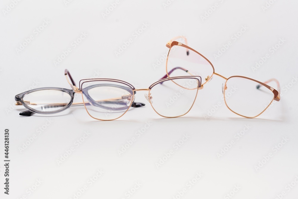 Fashion glasses style framed isolated on white background Fashion glasses style framed isolated on white background