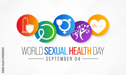 World Sexual health day is observed every year on September 4,  it is important for our overall health and wellbeing. It includes the right to healthy relationships, Vector illustration.