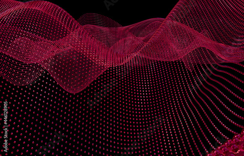 Abstract background of multicolored circles. 3d rendering.