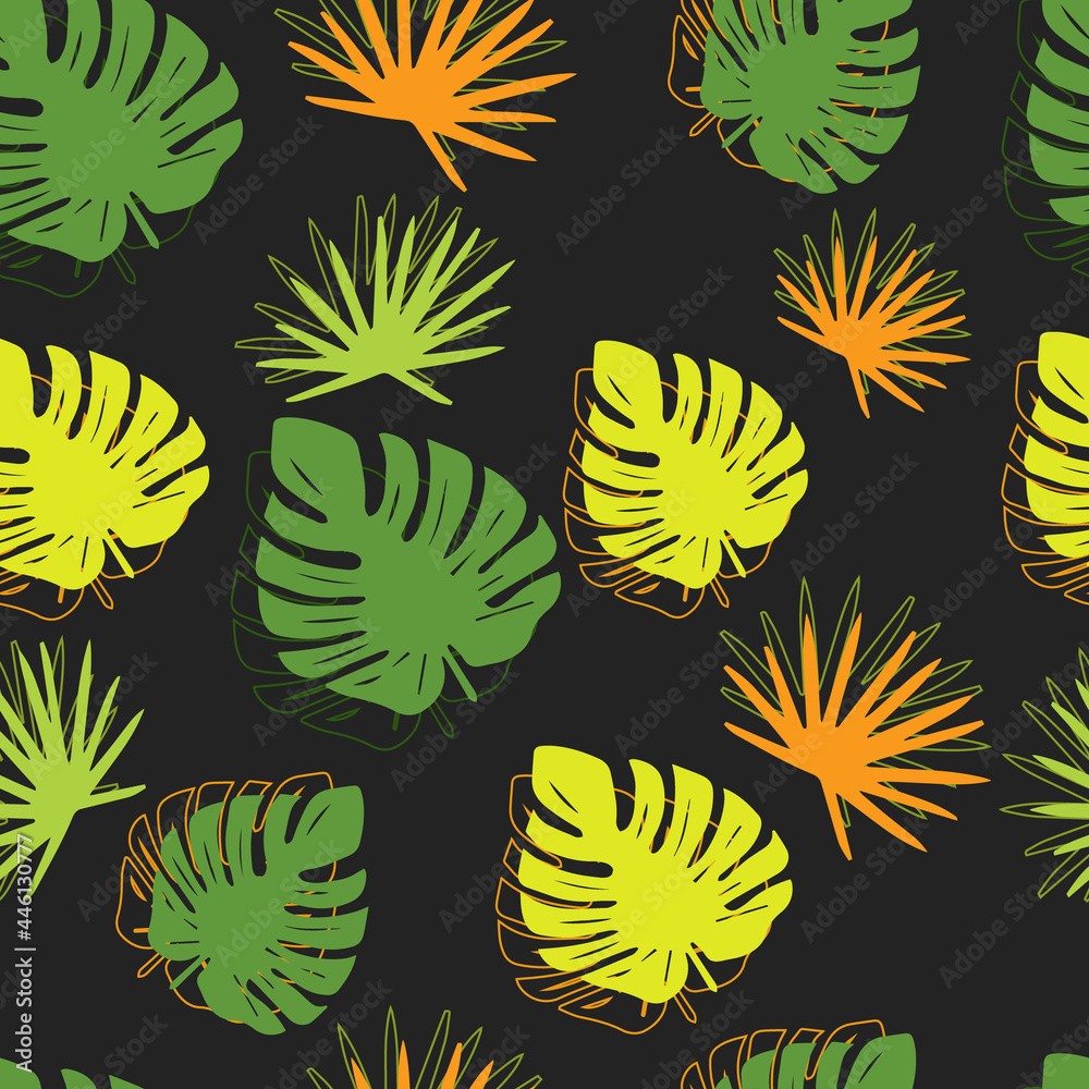 seamless pattern with leaves seamless pattern with leaves