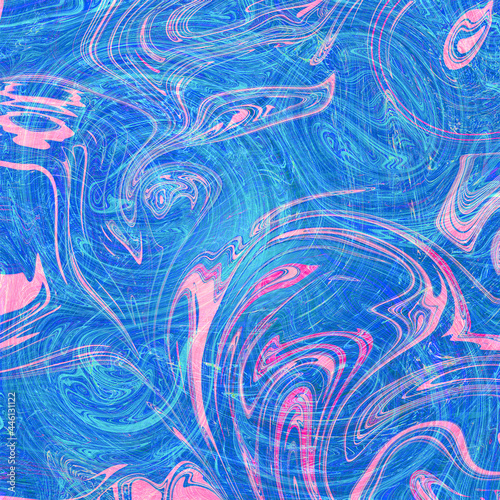 Abstract bright liquid gradient. 3d rendering.