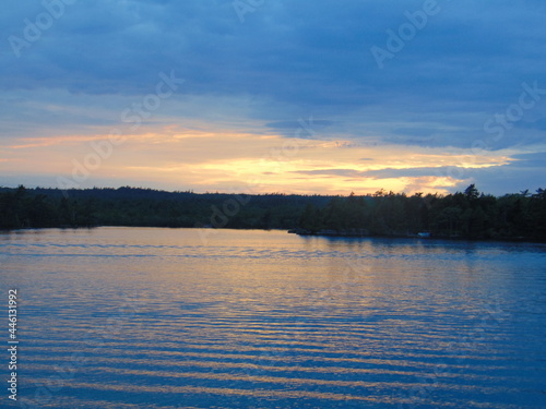 sunset over the lake © danielle