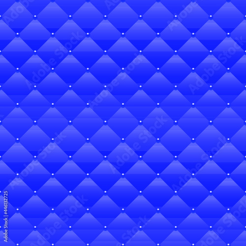 Blue luxury background with blue beads. Seamless vector illustration. 