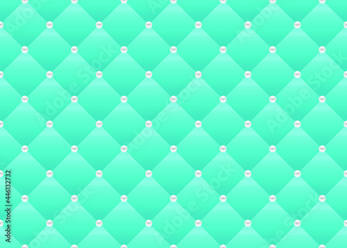 Blue luxury background with beads. Seamless vector illustration. 