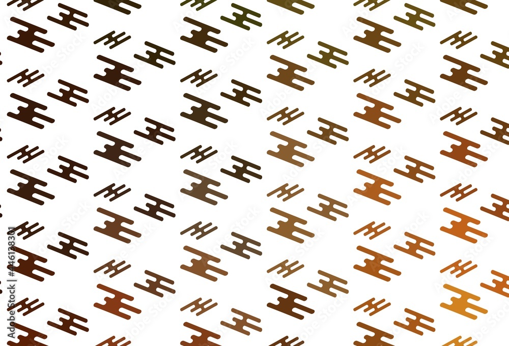 Light Orange vector template with repeated sticks. Light Orange vector template with repeated sticks.