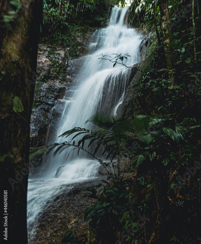 small waterfall in silk effect