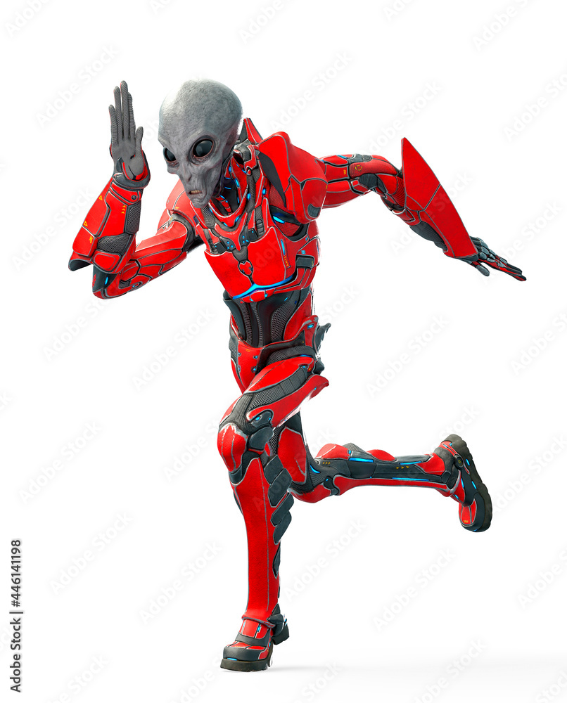mega alien is running mega alien is running