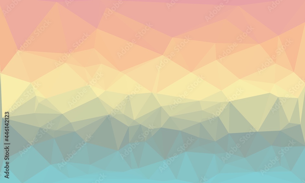 Fototapeta premium vibrant abstract colorful polygonal background