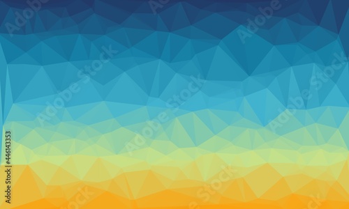 abstract multicolored background with poly pattern
