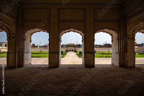 Lahore, Punjab, Pakistan. September 11, 2016. Garden of Mughal Emperors. 