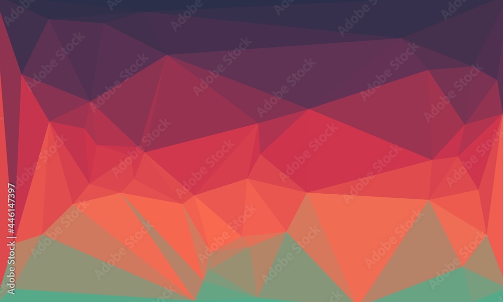 Obraz premium creative prismatic background with polygonal pattern