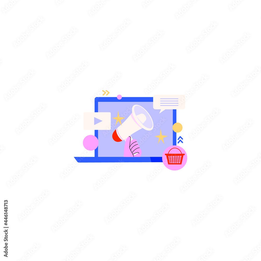 Marketing Vector On White Background Marketing Vector On White Background