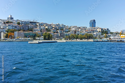Panorama from Bosporus to city of Istanbul, Turkey © hdesislava