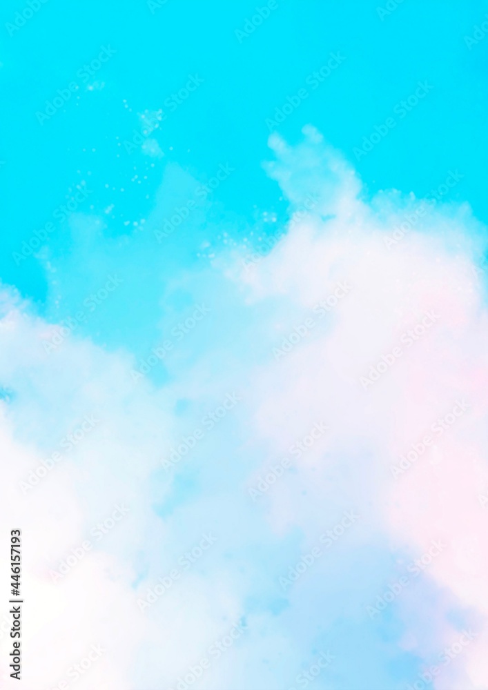 ふわふわ青空の背景 ふわふわ青空の背景