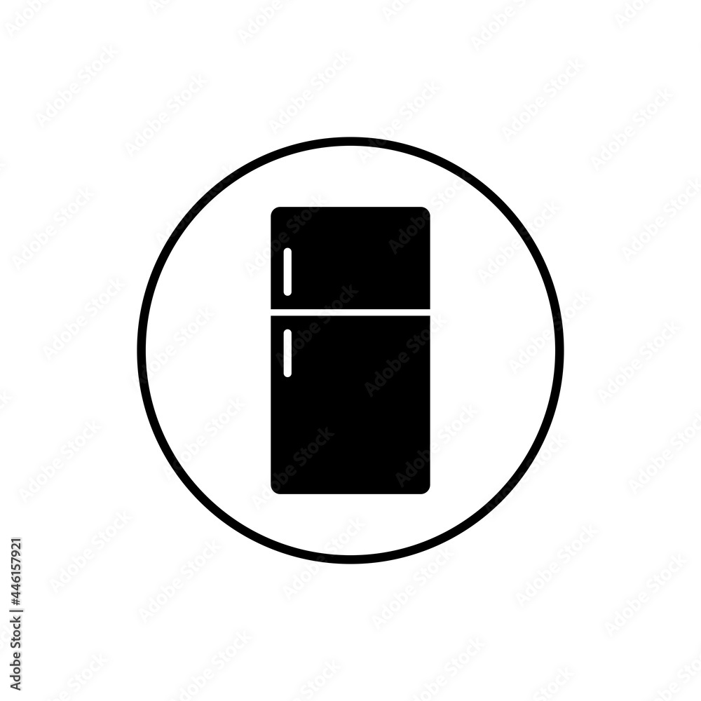 refrigerator flat icon vector illustration refrigerator flat icon vector illustration