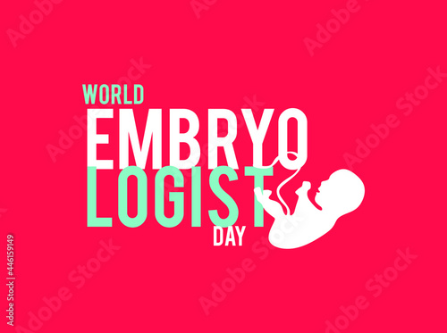 World Embryologist Day. Banner and poster for social media and print media.