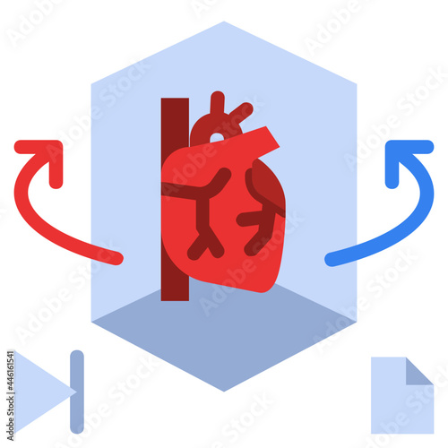 augmented reality flat icon
