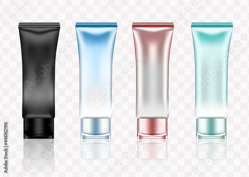 Packaging cosmetic elegant beauty cream bottle for luxury cosmetic product. bottle for liquid, skin care cream. vector design.