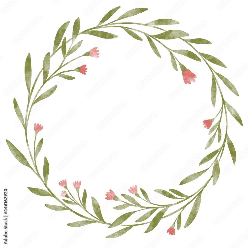 laurel wreath with ribbon