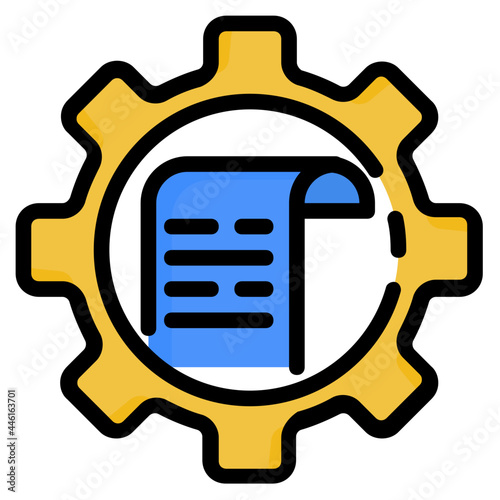processes line icon