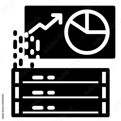 data glyph icon