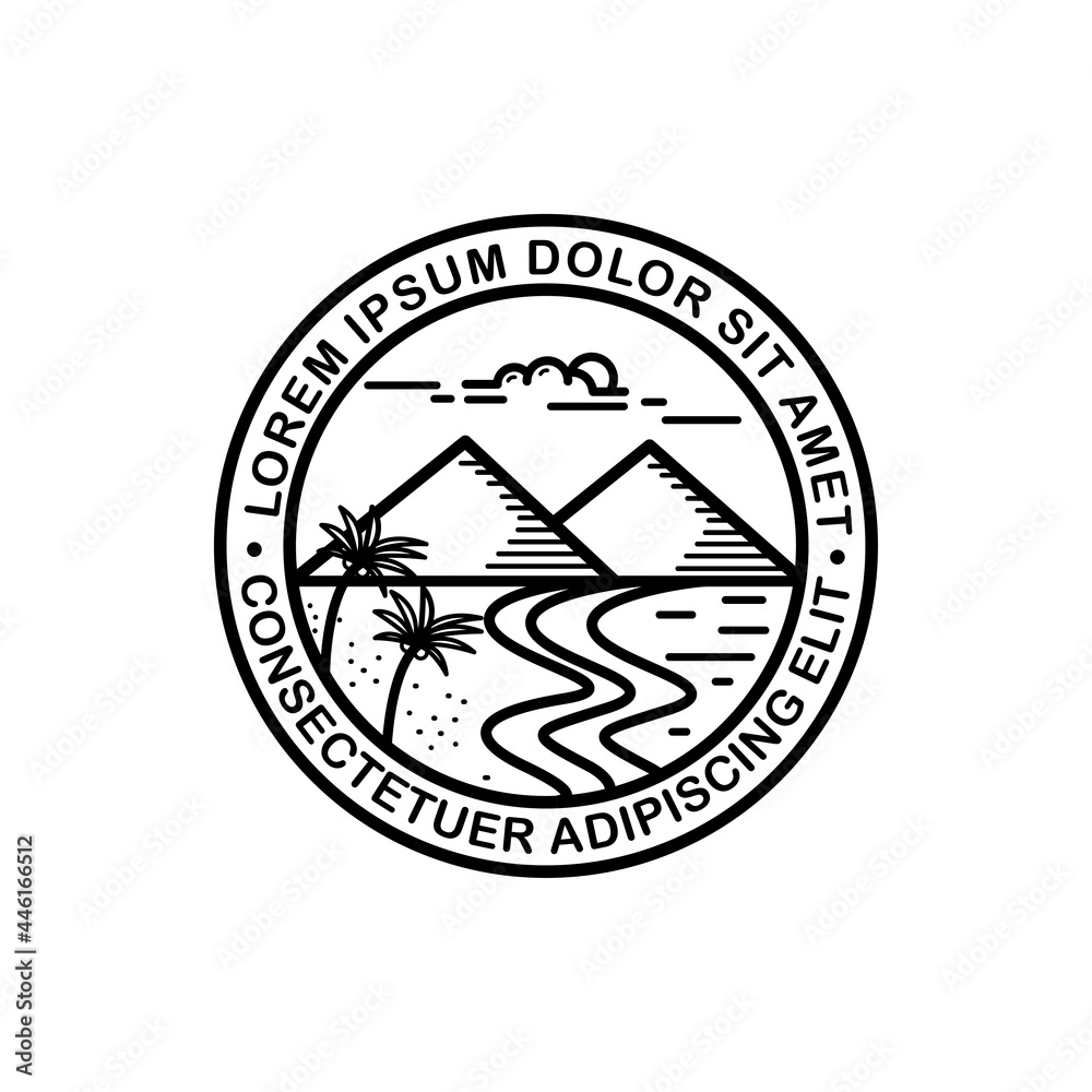 the island illustration design, island vector concept line art style the island illustration design, island vector concept line art style
