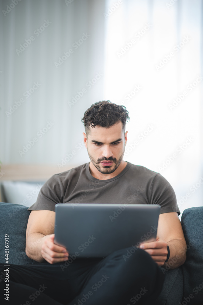 business working on tablet or laptop at home, communication internet cyberspace technology, online job lifestyle on computer network work, young person at home office business working on tablet or laptop at home, communication internet cyberspace technology, online job lifestyle on computer network work, young person at home office