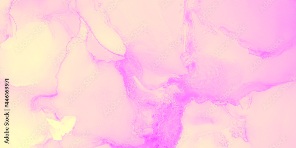 Kawaii Ink Fluid. Violet Simple Splash. Nude