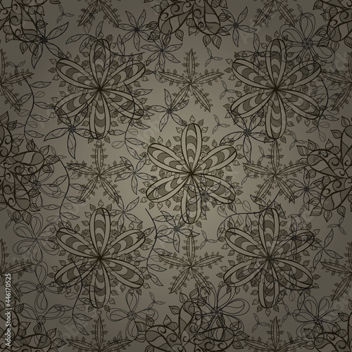 Wallpaper Mural pattern with floral elements and interesting doodles Torontodigital.ca