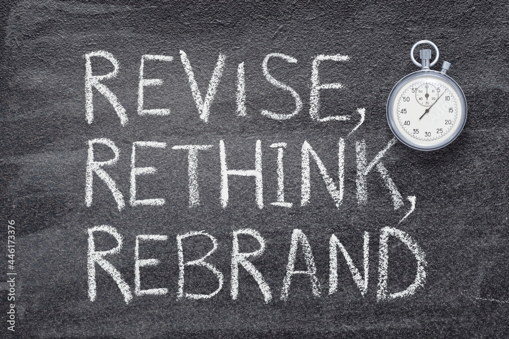 Fototapeta premium revise, rebrand watch