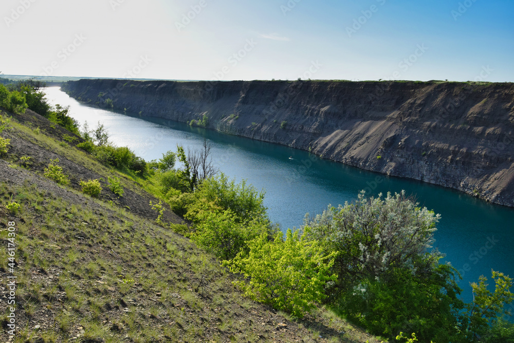 Flooded quarry near Kamensk-Shakhtinsky town Flooded quarry near Kamensk-Shakhtinsky town