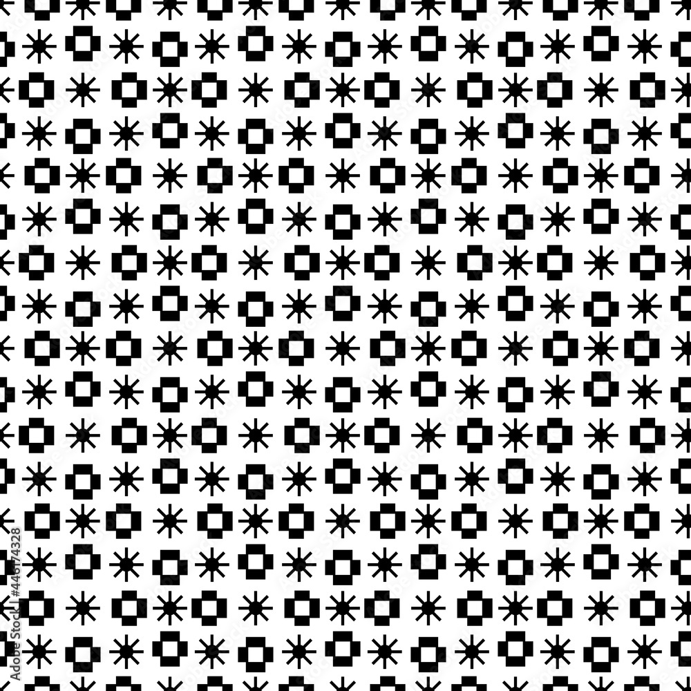 Abstract geometric pattern. Seamless vector. Black and white. Textile print. Texture backgrond