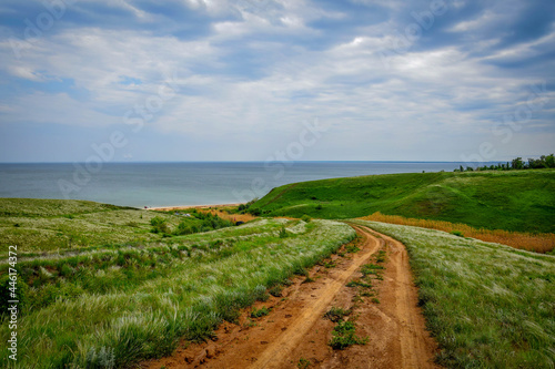 Dirt road to the Tsimlyansk sea photo
