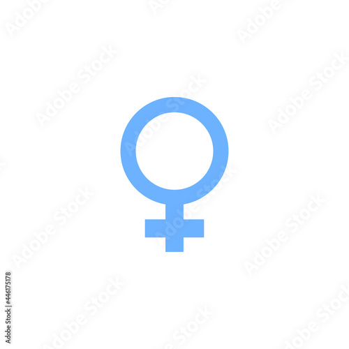 Heterosexual gender symbol icon vector, male and female flat sign,