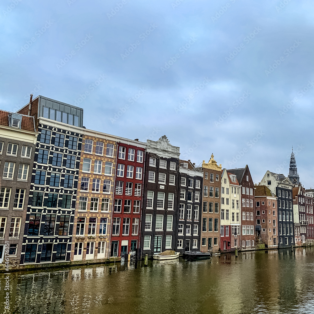 city canal houses, Amsterdam Capital of the Netherlands