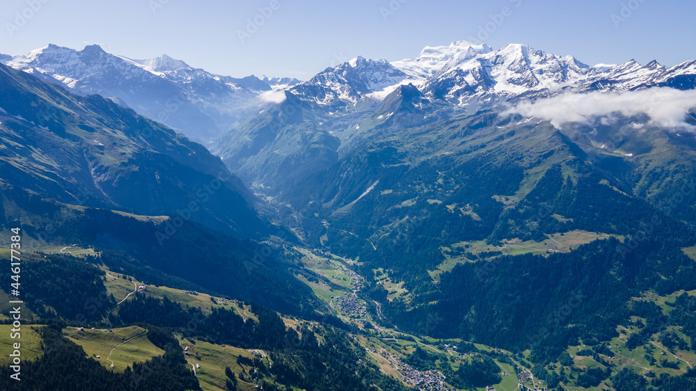 Aerial pictures from Verbier, Switzerland. 