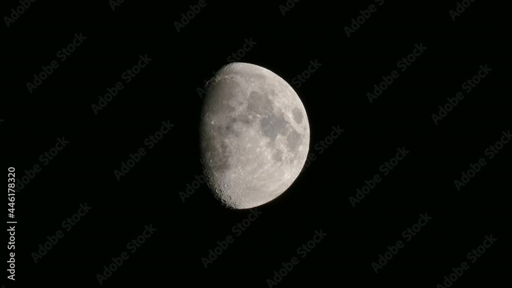 half moon, moon phases. Prores422. half moon, moon phases. Prores422.