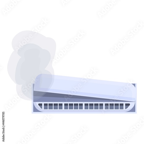 Maintenance air conditioner icon cartoon vector. Home repair service. Cooling system