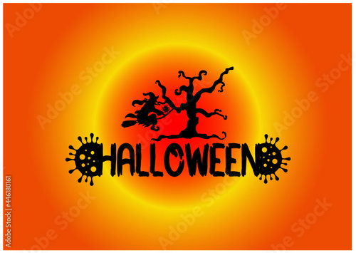 new Halloween logo and t shirt design template