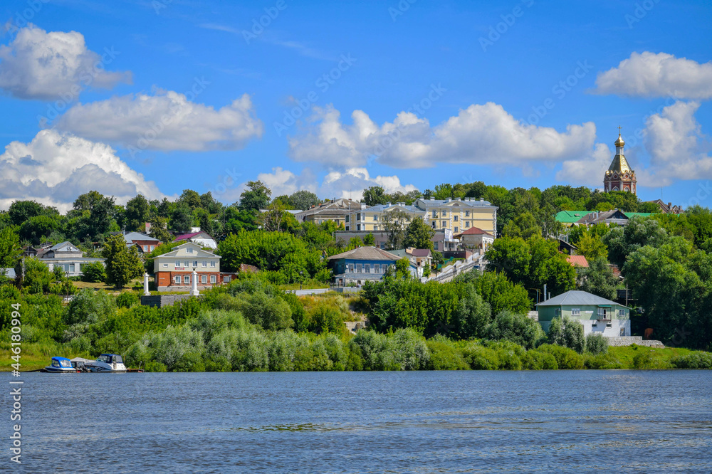 Scenic panorama of Kasimov old town