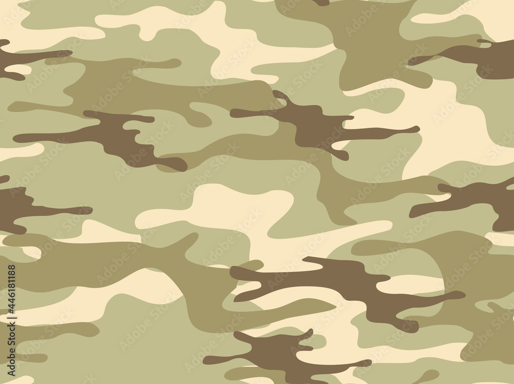 Camouflage seamless pattern. Military camo. Abstract background from spots. Print on fabric and clothing. Vector illustration Camouflage seamless pattern. Military camo. Abstract background from spots. Print on fabric and clothing. Vector illustration