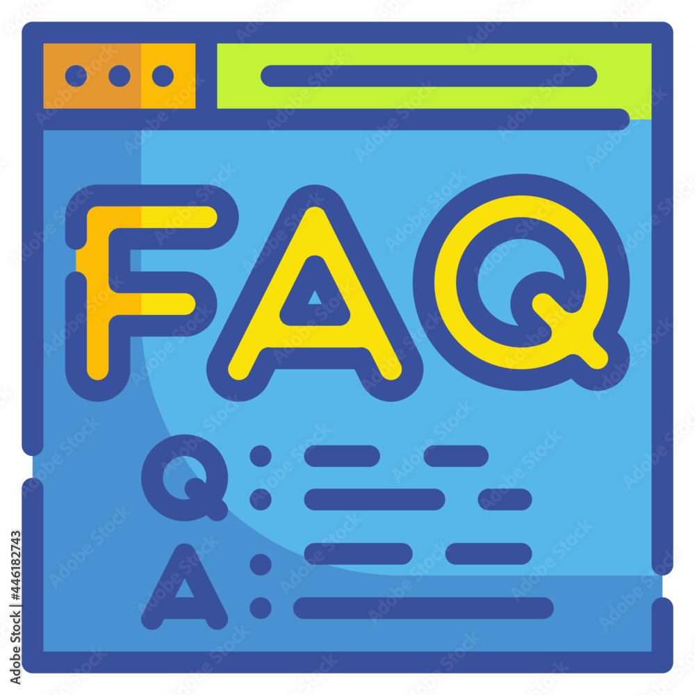 faq line icon faq line icon