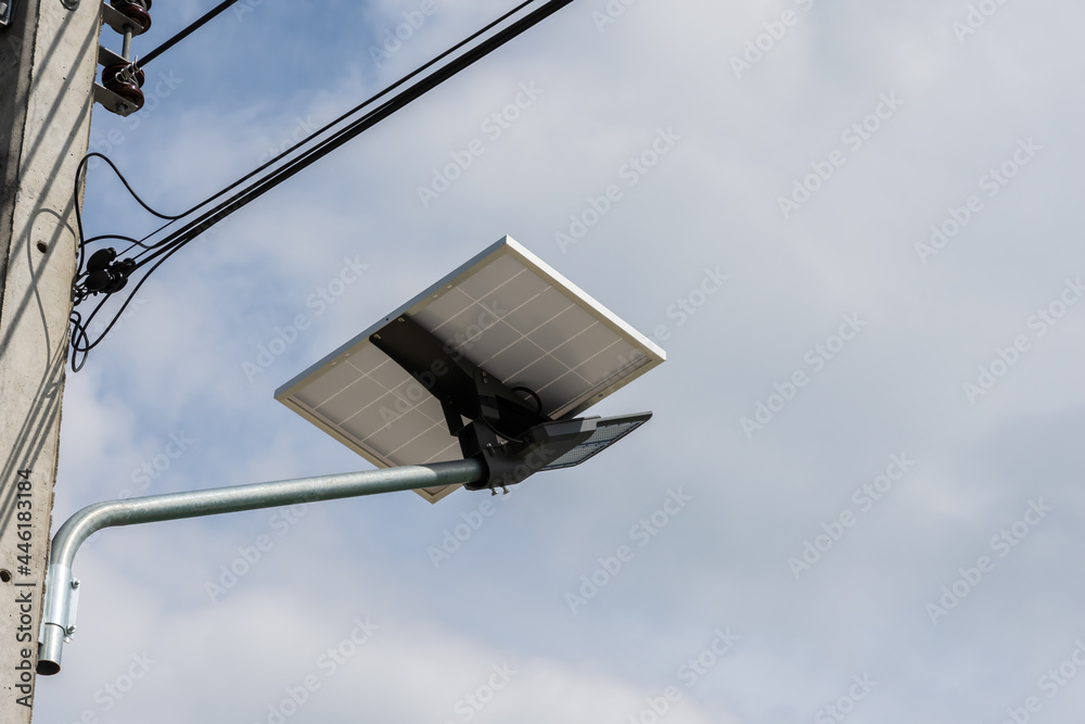 Solar cell panel and LED street light