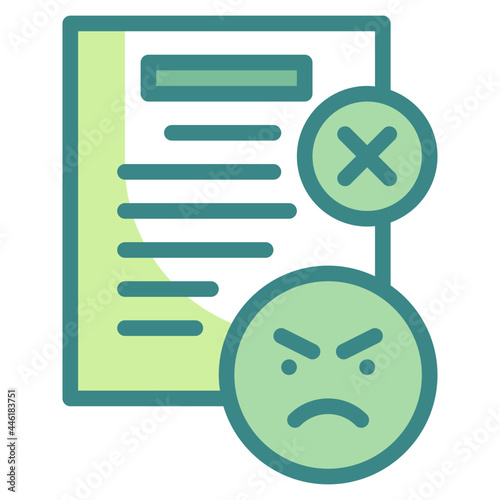 complaints blue line icon