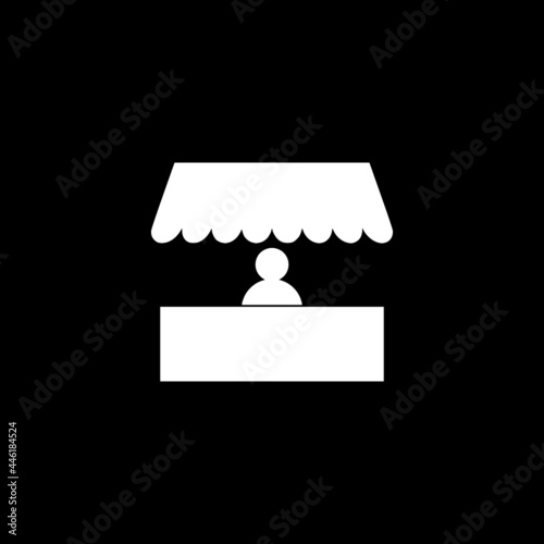 Wallpaper Mural Stand icon isolated on dark background Torontodigital.ca