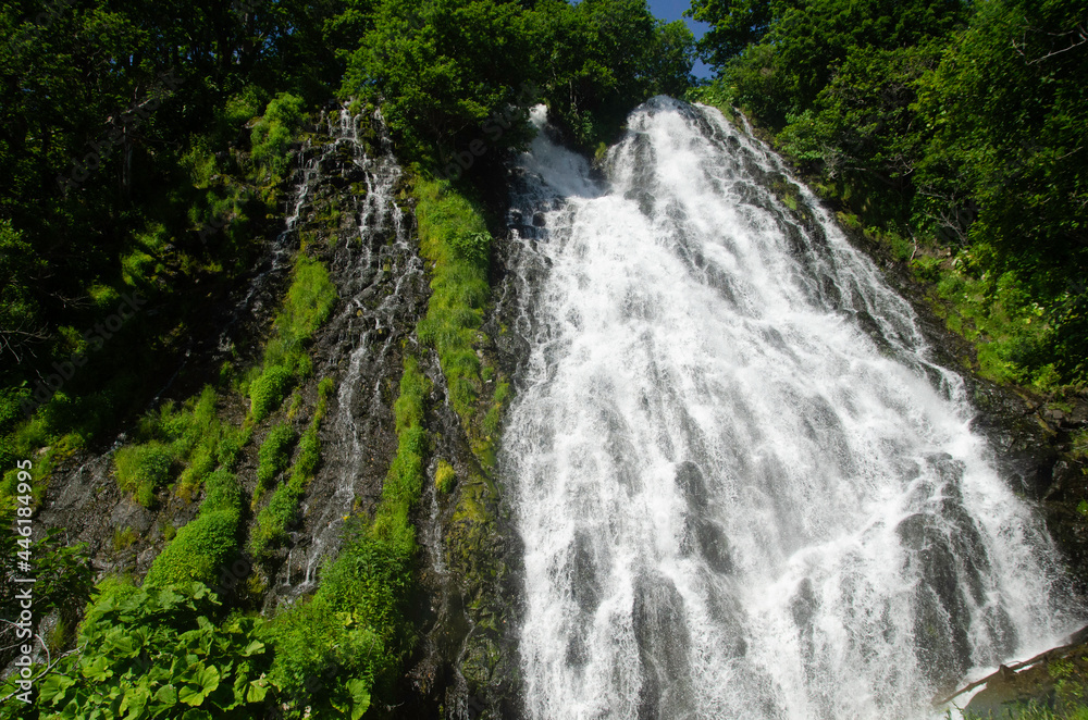 Obraz premium Oshinkoshin Fall in Utoro Town of Shiretoko Peninsula