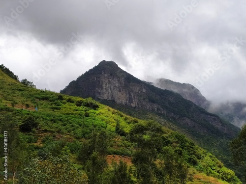 Mountain ranges in Sri Lanka.