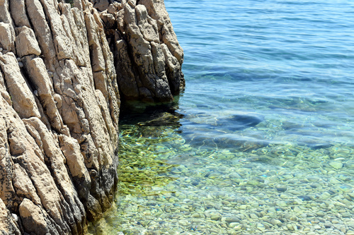 A rock in the embrace of the sea!